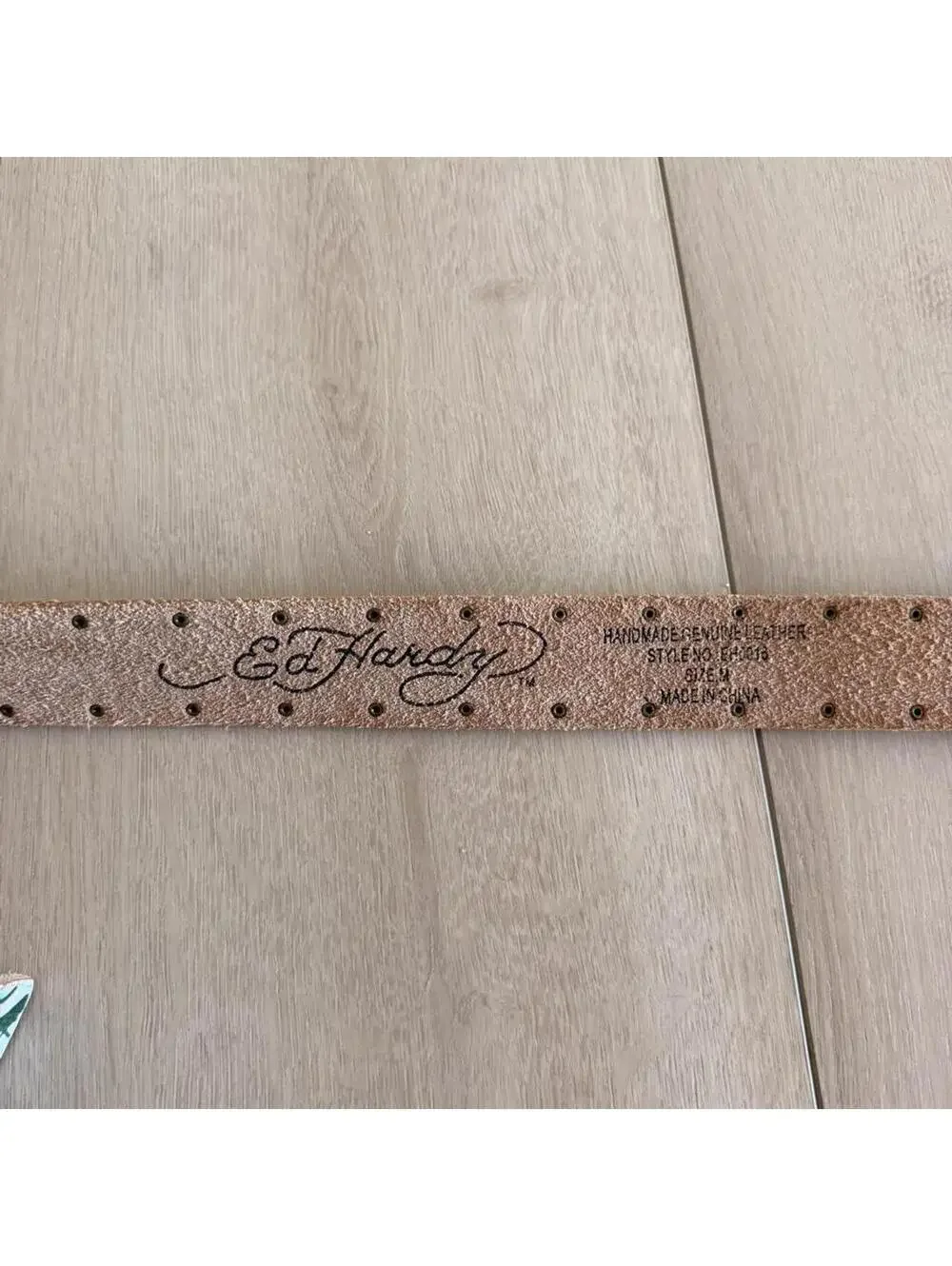 Ed Hardy Men's Multi and Brown Belt